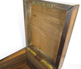 Tiffany & Co Antique Golden Ebony Wooden Storage Box With Key