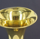 Early - Mid Century Tiffany & Co Gilded Sterling Silver Trumpet Vase 19877