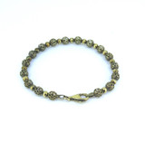 Fine Gold Plated Sterling Silver Filigree Ball bracelet 6.7g 18.5cm