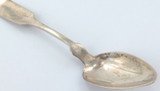 1840s American Coin Silver Teaspoon. L. P. Coe.