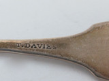 c1845 American Coin Silver Teaspoon. T Davies.