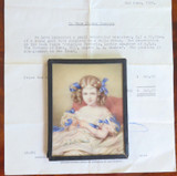 Miniature A.E. Chalon Watercolour of Queen Victoria as Princess Victoria c1823
