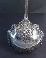 Huge Vintage Ornate W M Rogers Silverplate Ladle, Arundel Pattern