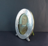 Antique Etched Photo Frame in Sterling Silver by Simpson, Hall, Miller & Co, USA