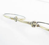 Antique Gilded .900 Continental Silver Lorgnette (Eye Glasses with Handle)