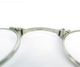 Art Deco Platinin & Enamel Lorgnette (Eye Glasses with Handle)