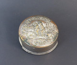 Large 1897 Antique Collapsible Plated Tin Cup, Patent Feb 23 1897