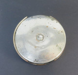 Large 1897 Antique Collapsible Plated Tin Cup, Patent Feb 23 1897