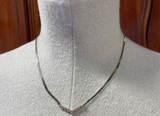 Vintage 0.56ct Diamond Set 14ct Yellow Gold Necklace 48cm 5.3g Val $3615