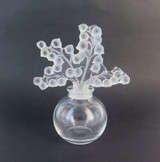 Vintage Lalique 'Claire Fontaine' Crystal Perfume Bottle With Lily Stopper