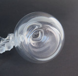 Vintage Lalique 'Claire Fontaine' Crystal Perfume Bottle With Lily Stopper