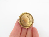 Decorative Antique 18ct Yellow Gold Mourning Photo Brooch 7.5g