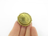 Decorative Antique 18ct Yellow Gold Mourning Photo Brooch 7.5g