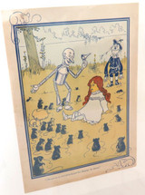 Super Rare, Great Lot / 9 x "1903 The New Wizard of Oz” Lithograph Book Plates