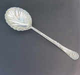 Large Walker & Hall Antique Sterling Silver Berry Spoon