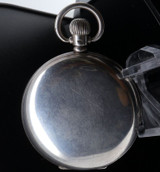 C.1927 Sanders & Co English Hallmarked Sterling Silver Demi Hunter Pocket Watch