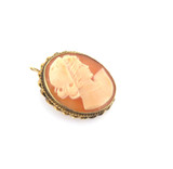 Vintage 1/20 Gold Filled Shell Cameo Pendant / Brooch 4.3g