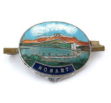 c1940s Quality Hobart, Tas Enamel Brooch.