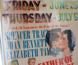 1950 Wintergarden Picture Theatre, Brisbane Window Poster “Father of The Bride"