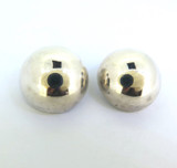 Large Vintage Mexican Sterling Silver Clip On Ball Studs 18.5g