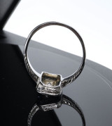 Vintage Old Cut Diamond & Sapphire Set 14ct White Gold Ring Size N Val $4795