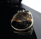 Vintage 1.53ct Diamond Set 14ct Yellow Gold Cluster Ring Size Q1/2 Val $5995