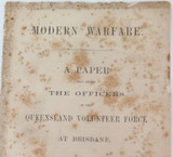 SUPER RARE 1881 QLD Volunteer (Military) Force “Modern Warfare” Booklet / Paper
