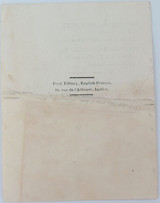 RARE 100% Genuine 1899 Church of the Resurrection, Brussels Xmas Service Times.