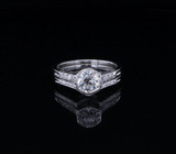 Vintage 0.59ct Old Cut Diamond Platinum Handmade Ring H1/2 Val $6540