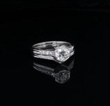 Vintage 0.59ct Old Cut Diamond Platinum Handmade Ring H1/2 Val $6540