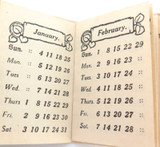 1920 Offical UK Postal Office Wallet / Purse Calendar. Unused.