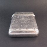 Decoratively Etched Early 1800s American Silver Calling Card Case