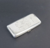 Victorian Sterling Silver Cheroot Cigar Case by Wright & Davies, Oxford St