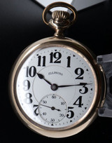 1923 Illinois Bunn Special 16s 21 Ruby Jewels Gold Filled OF Pocket Watch