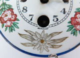 Early 1900s German Key Wind Enamel Face Small Wall Clock. Fixer.