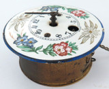 Early 1900s German Key Wind Enamel Face Small Wall Clock. Fixer.