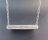 Antique Sterling Silver Coin Purse On Chain, Multiple Compartments