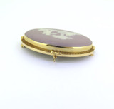 Vintage 14ct Yellow Gold & Dusky Pink Wedgwood Cherub Cameo Brooch 14.6g