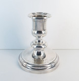 Large 1970s Vintage Christofile Silverplate Candlestick, Personalised Message