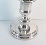 Large 1970s Vintage Christofile Silverplate Candlestick, Personalised Message