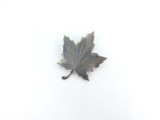 Vintage Petite Sterling Silver Maple Leaf Brooch 4g