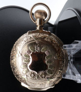 1893 Seth Thomas model 2 14ct Gold Stags Head Box Hinge 18s Pocket Watch 151.7g