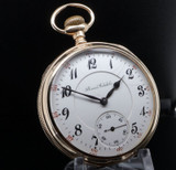 1902 Illinois Sangamo 23 Ruby Jewel 16s 14k Solid Gold OF Railroad Pocket Watch