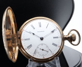 Antique C.1902 Waltham 16s 15J Grade 620 14ct Solid Gold Hunter Pocket Watch