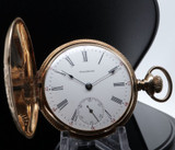 Antique C.1902 Waltham 16s 15J Grade 620 14ct Solid Gold Hunter Pocket Watch