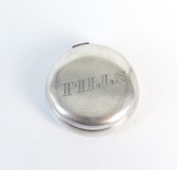 Antique Sterling Silver Personal Pill Box Container