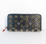 Christian Louboutin Panettone Black Studded Purse Wallet