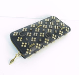 Christian Louboutin Panettone Black Studded Purse Wallet