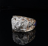 A Gentleman’s 10ct American Masonic .47ct Diamond Signet Ring Size V Val $5790