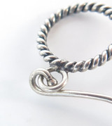 Sterling Silver Twisted Mini-Hoop Earrings